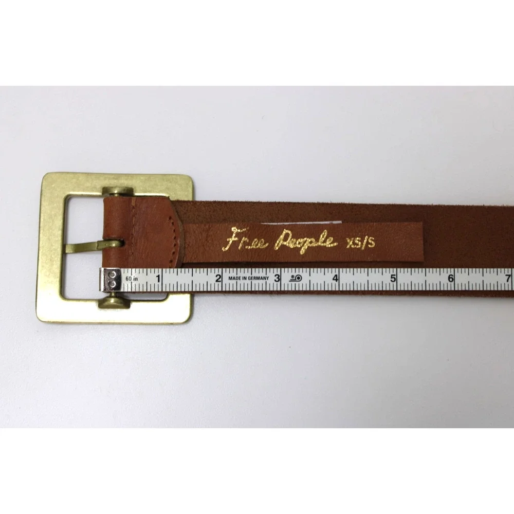 Free People Belt Brown Leather Size XS/S Minimalist